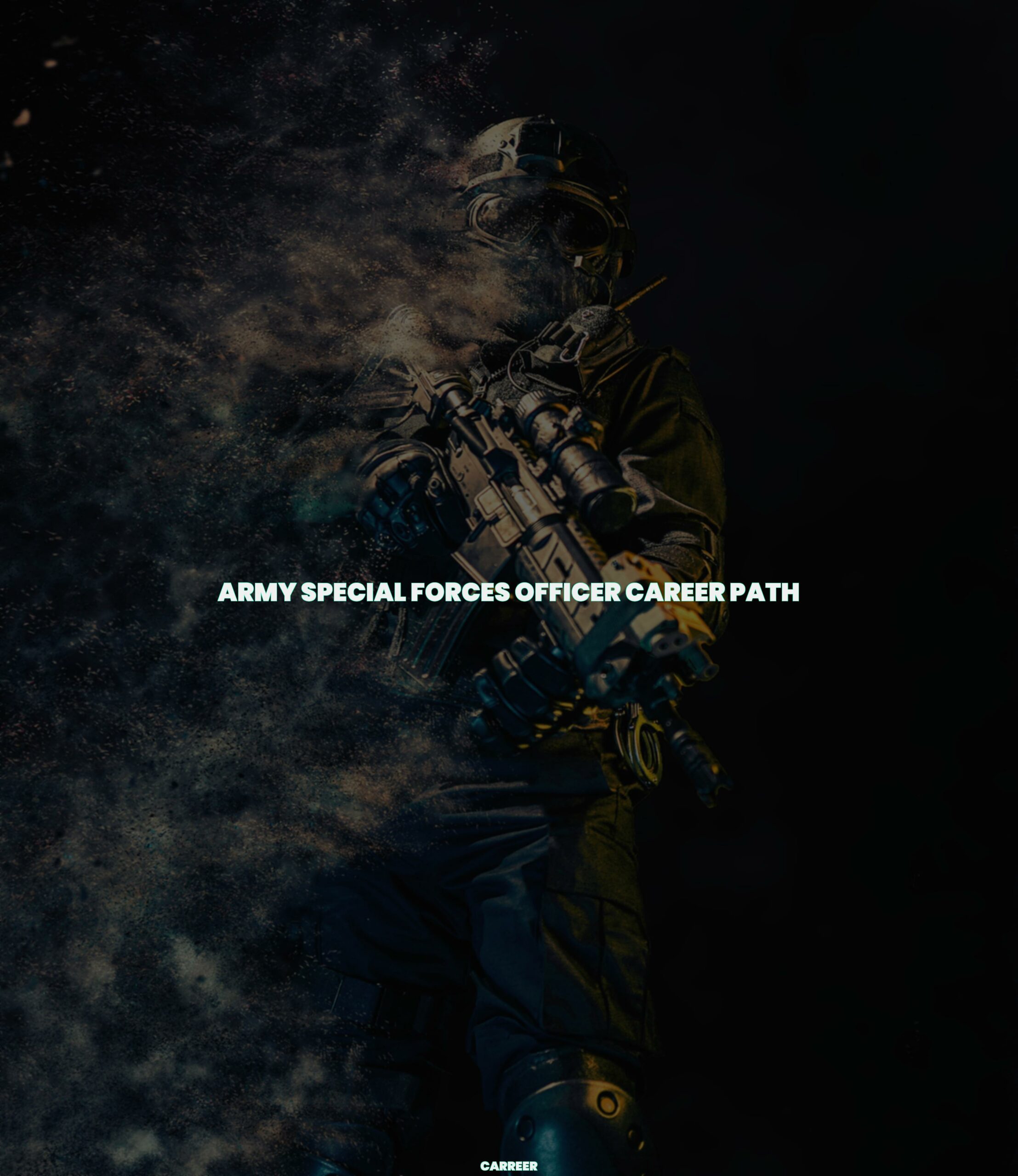 Army special forces officer career path