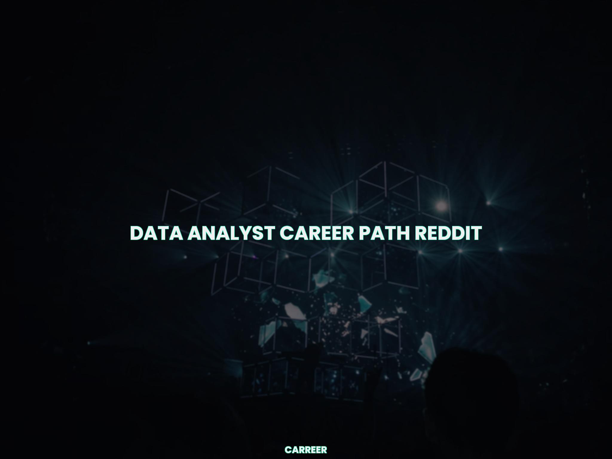 Data analyst career path reddit