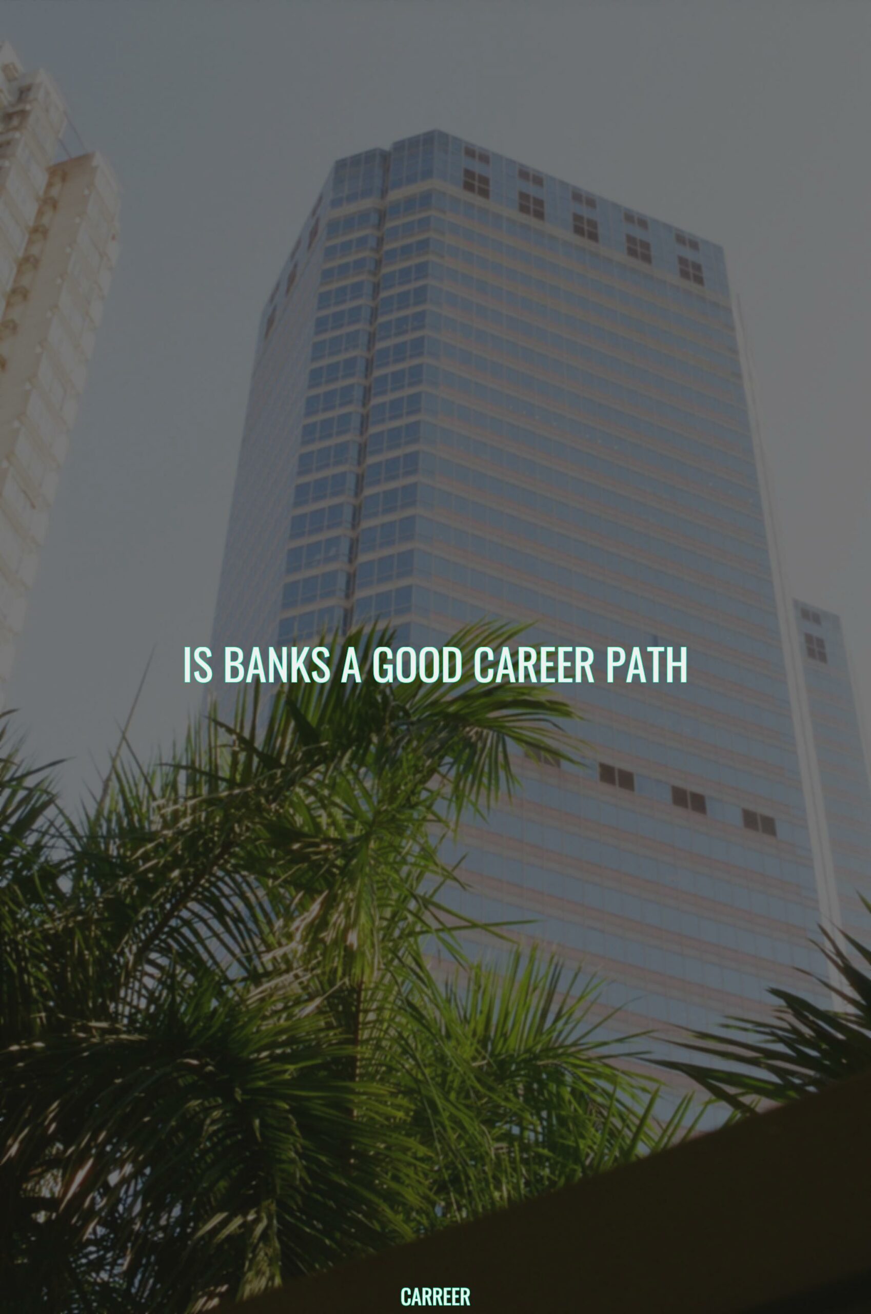 Is banks a good career path