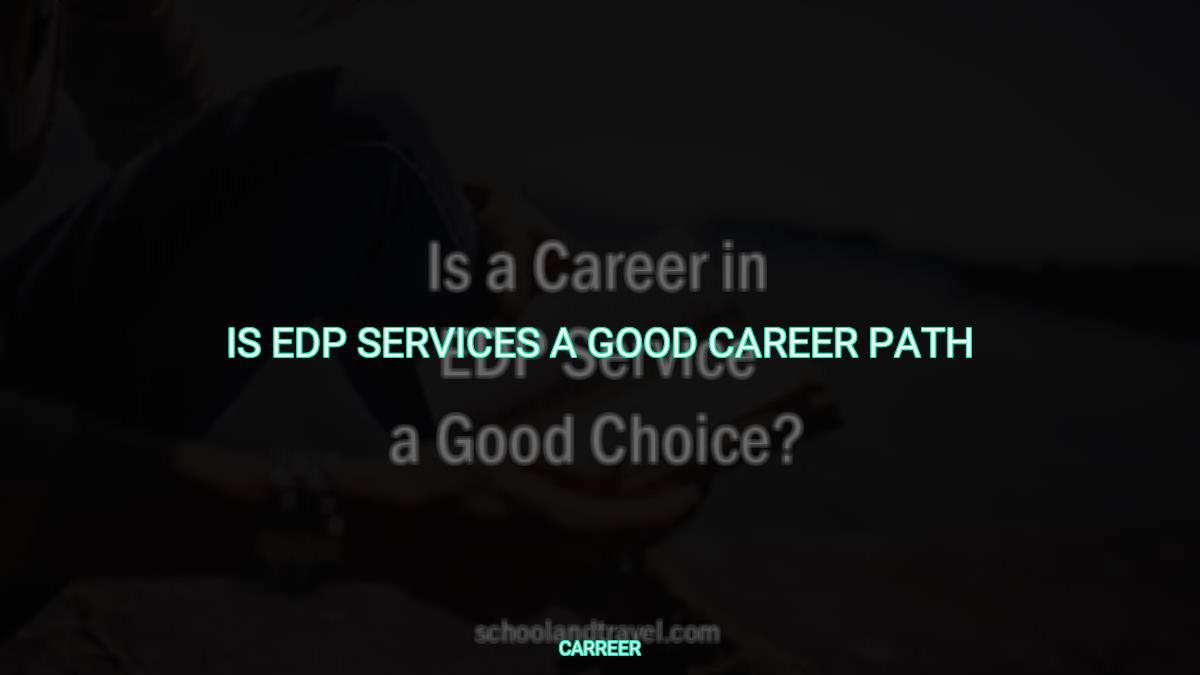 Is edp services a good career path