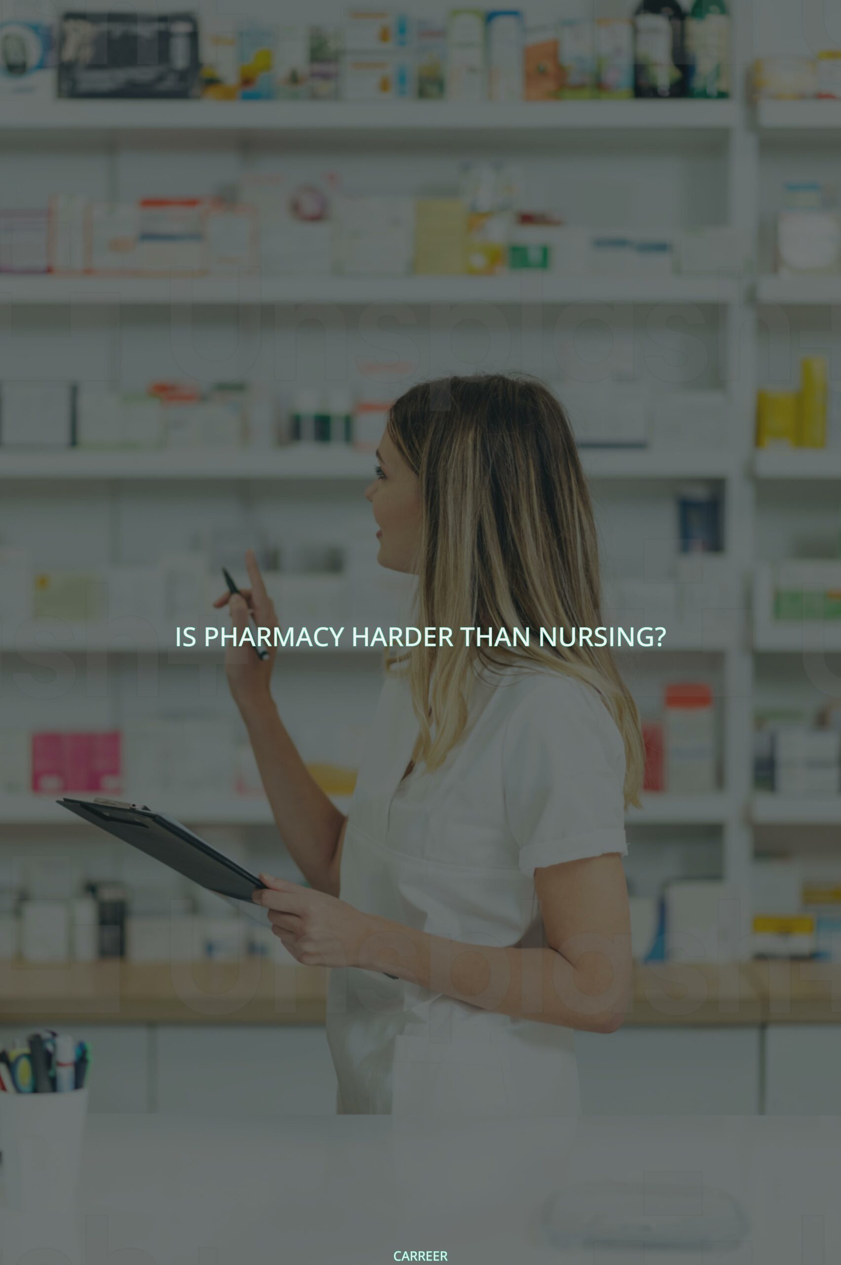 Is pharmacy harder than nursing?