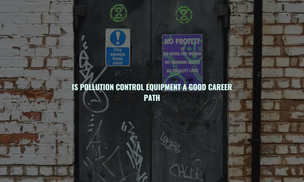 Is pollution control equipment a good career path