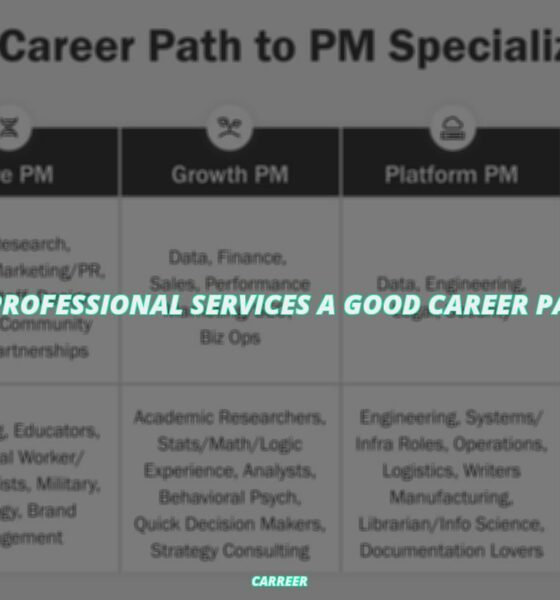 Is professional services a good career path