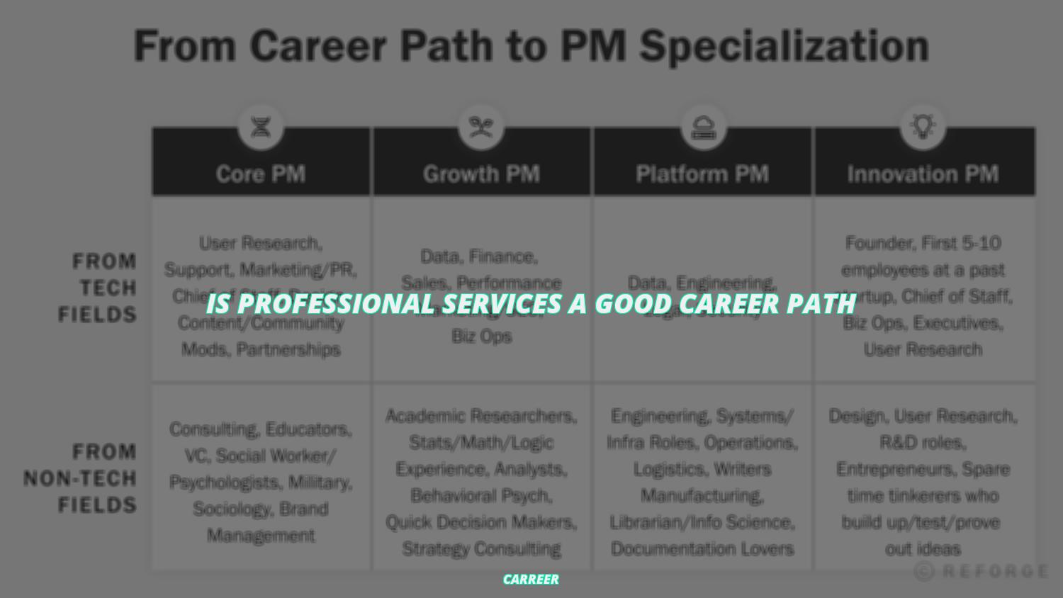 Is professional services a good career path
