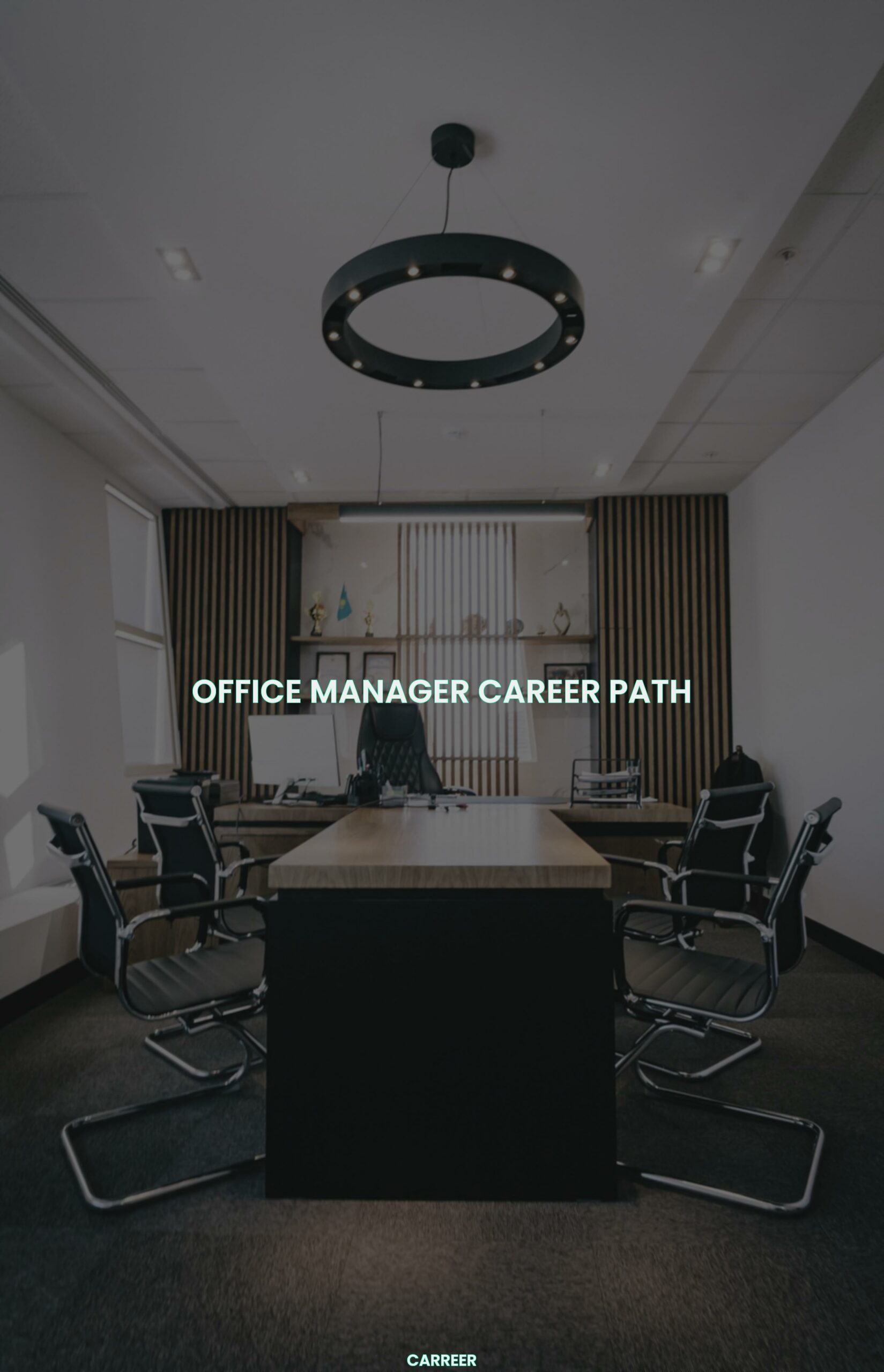 Office manager career path