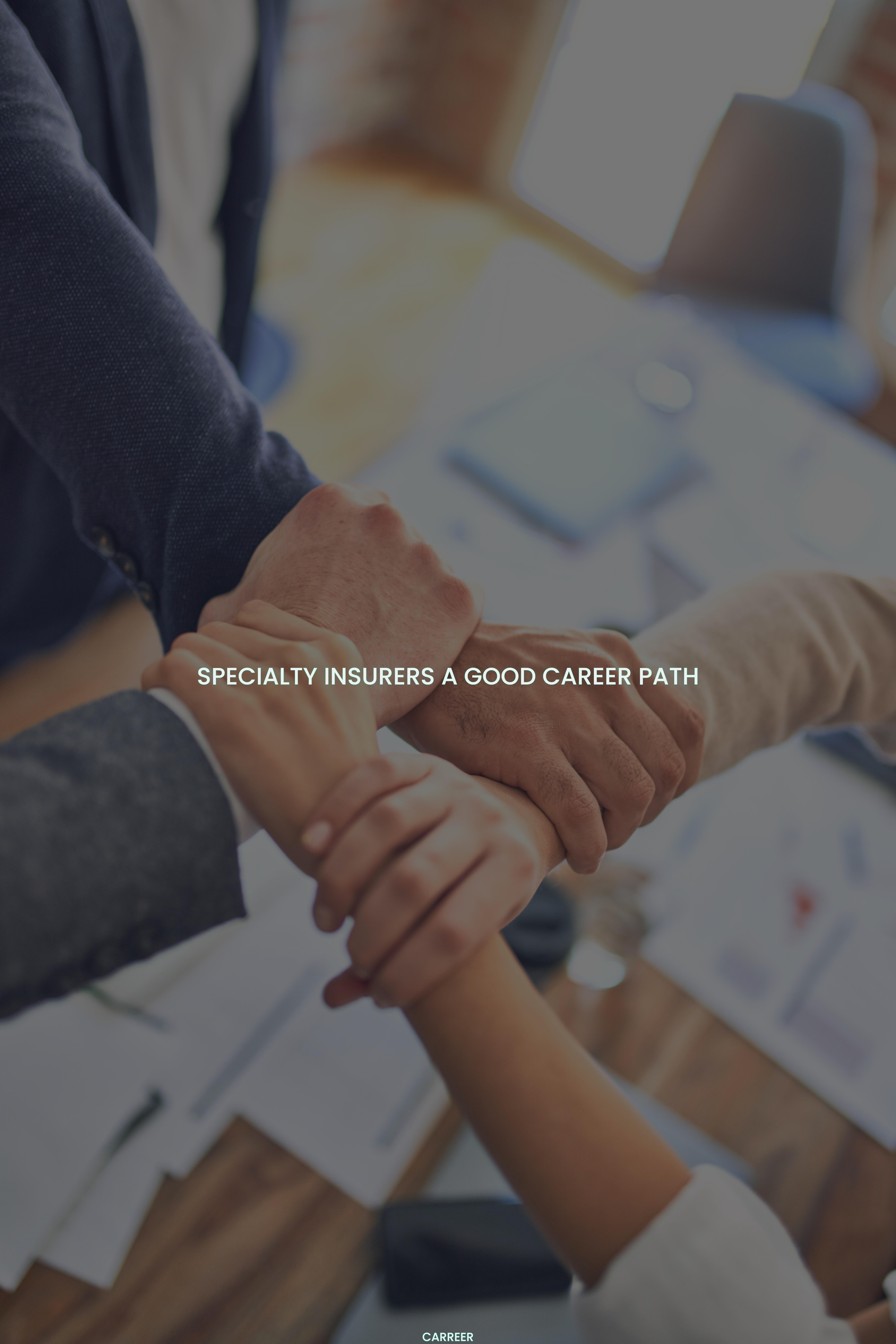 Specialty insurers a good career path