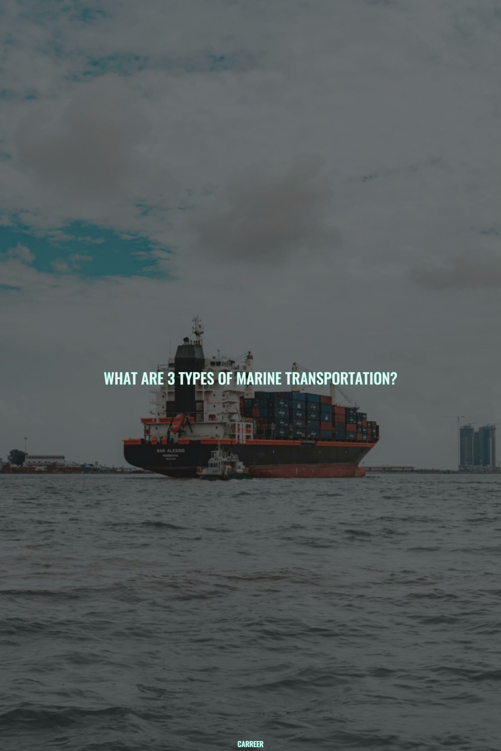 What are 3 types of marine transportation?