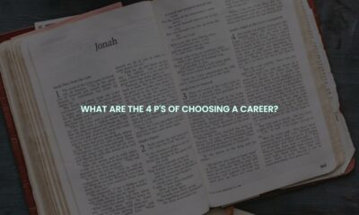 What are the 4 p's of choosing a career?