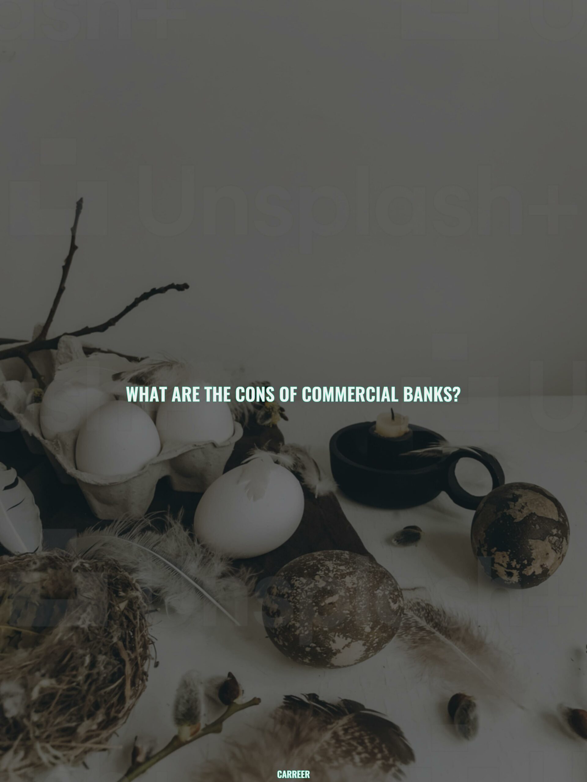 What are the cons of commercial banks?