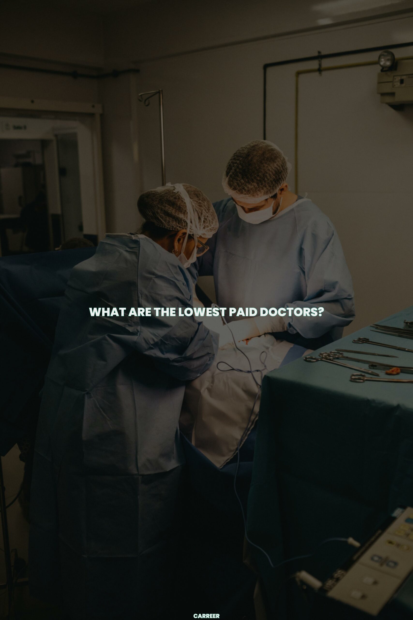 What are the lowest paid doctors?