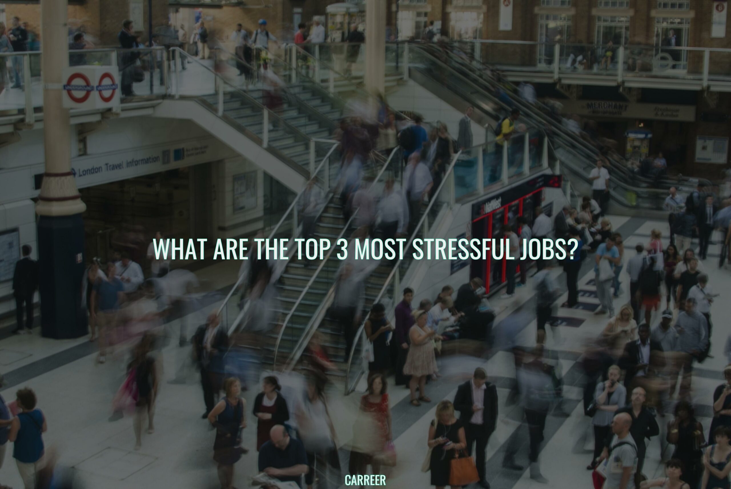 What are the top 3 most stressful jobs?