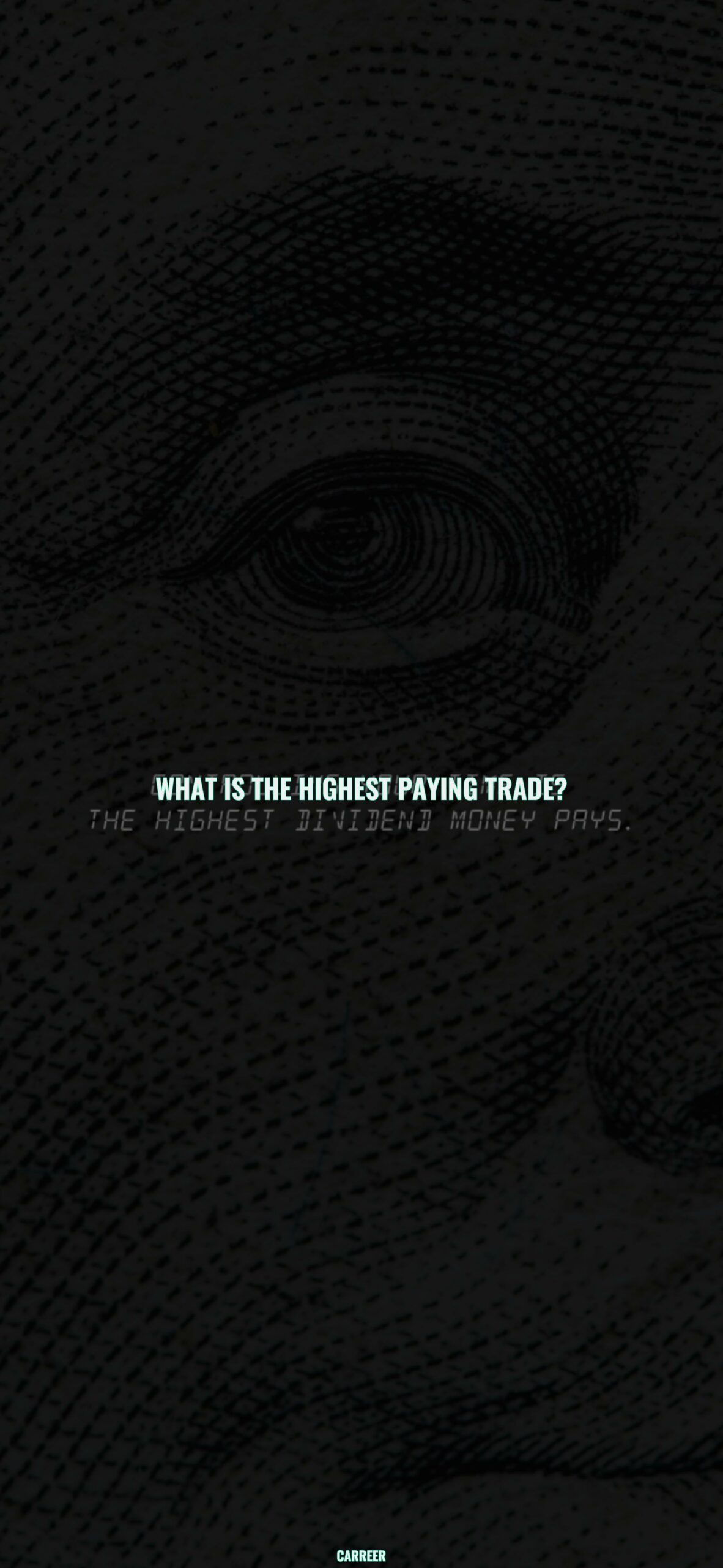 What is the highest paying trade?