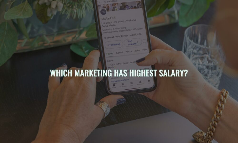 Which marketing has highest salary?