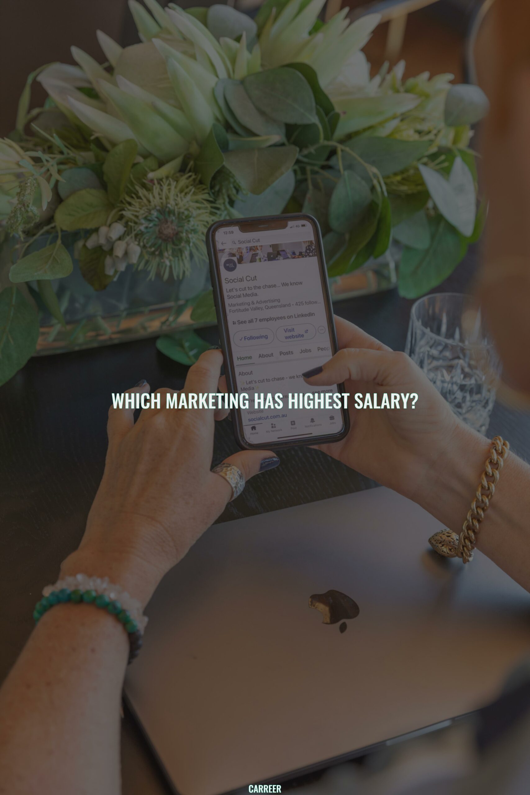 Which marketing has highest salary?