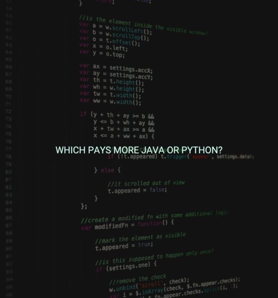 Which pays more java or python?