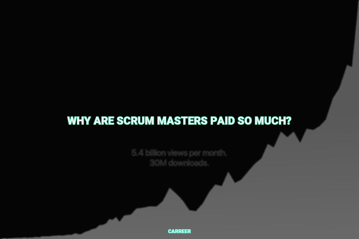 Why are scrum masters paid so much?