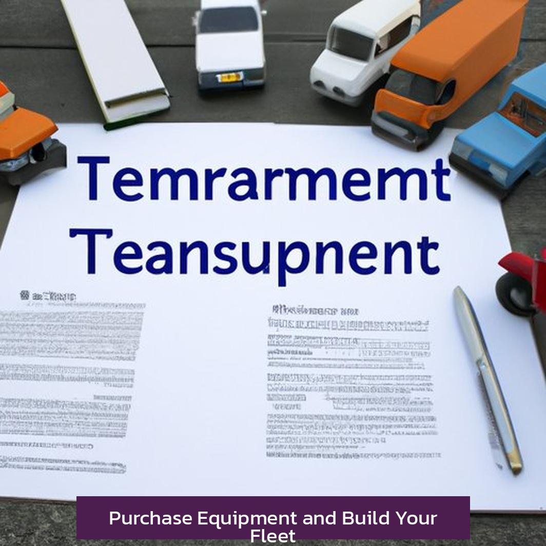 Purchase Equipment and Build Your Fleet