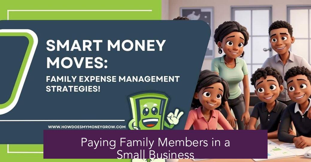 Paying Family Members in a Small Business