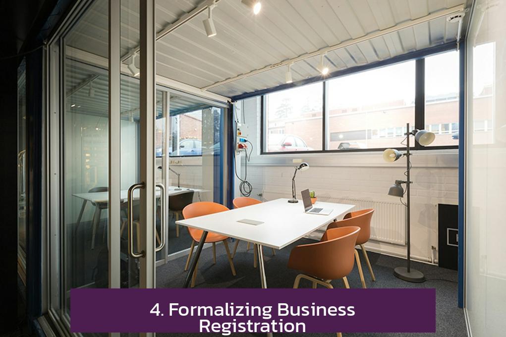 4. Formalizing Business Registration