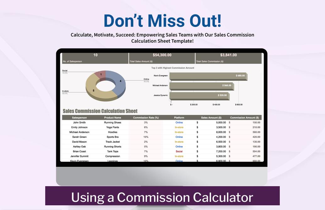 Using a Commission Calculator