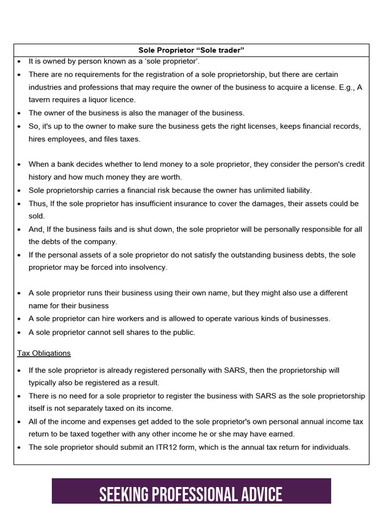 Seeking Professional Advice