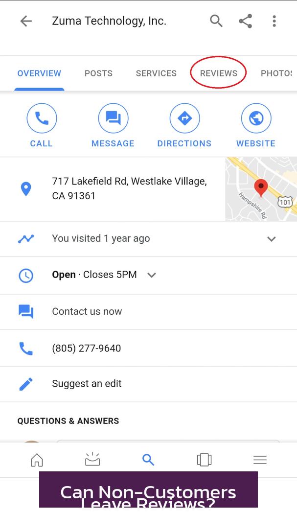 Can Non-Customers Leave Reviews?
