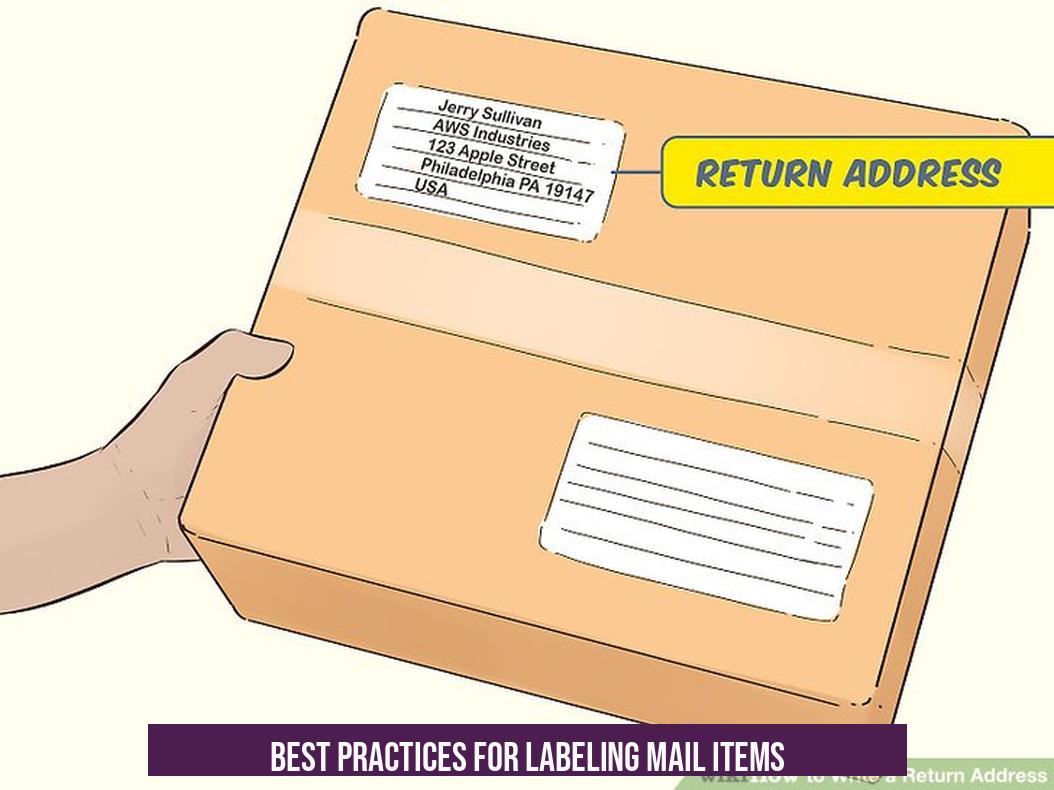 Best Practices for Labeling Mail Items