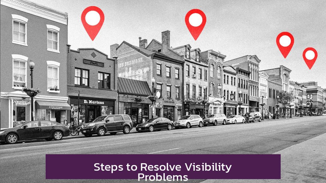 Steps to Resolve Visibility Problems