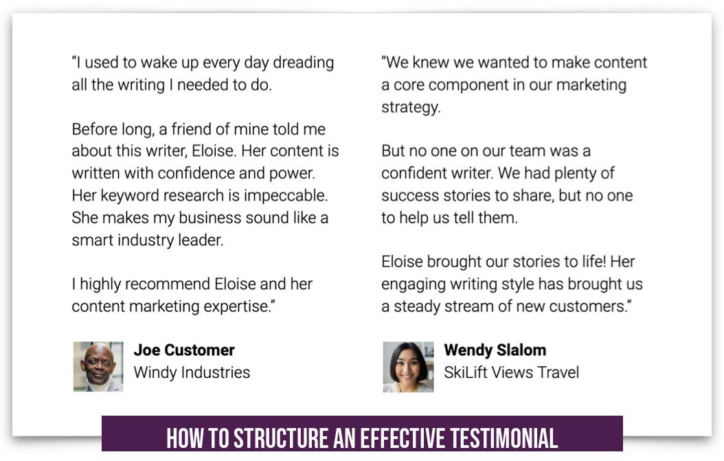 How to Structure an Effective Testimonial