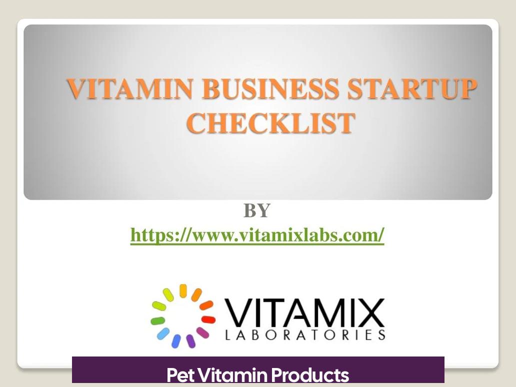 Pet Vitamin Products