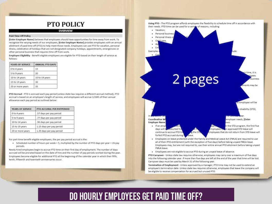 Do Hourly Employees Get Paid Time Off?