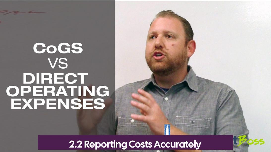 2.2 Reporting Costs Accurately