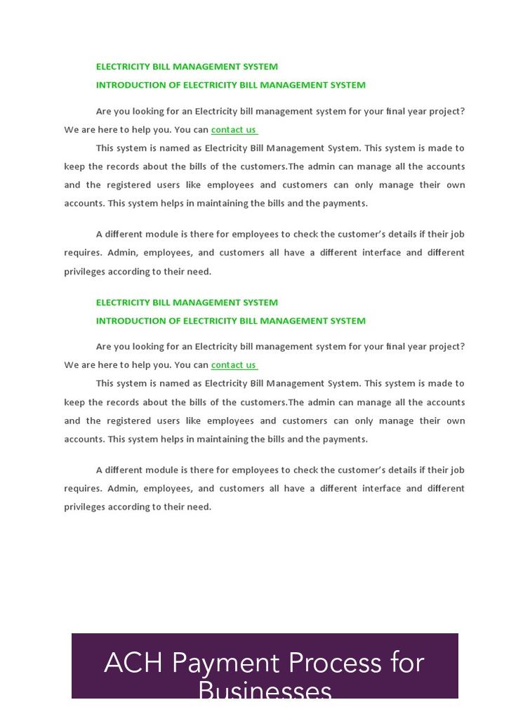 ACH Payment Process for Businesses