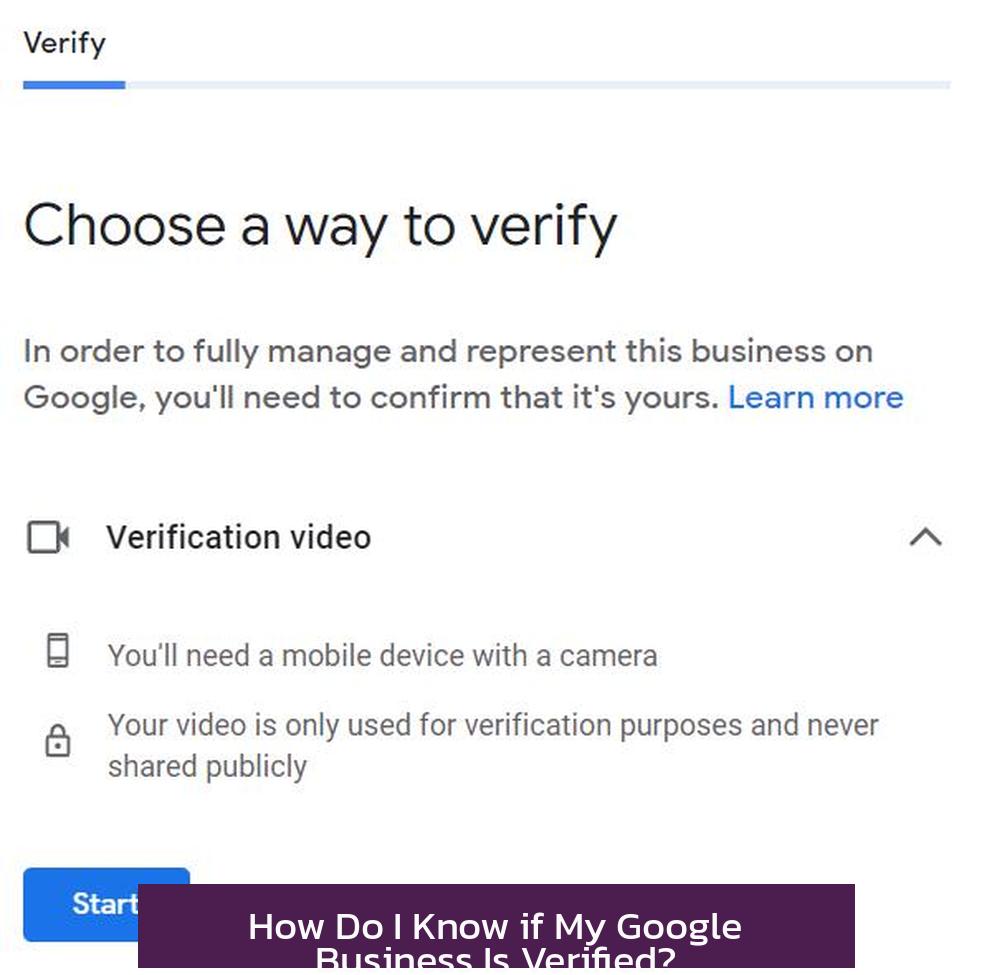 How Do I Know if My Google Business Is Verified?
