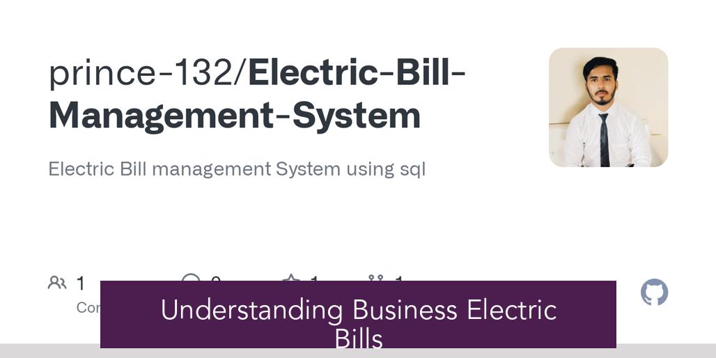 Understanding Business Electric Bills