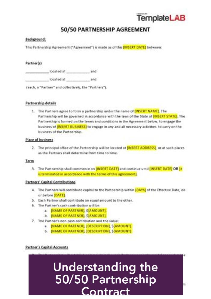Understanding the 50/50 Partnership Contract