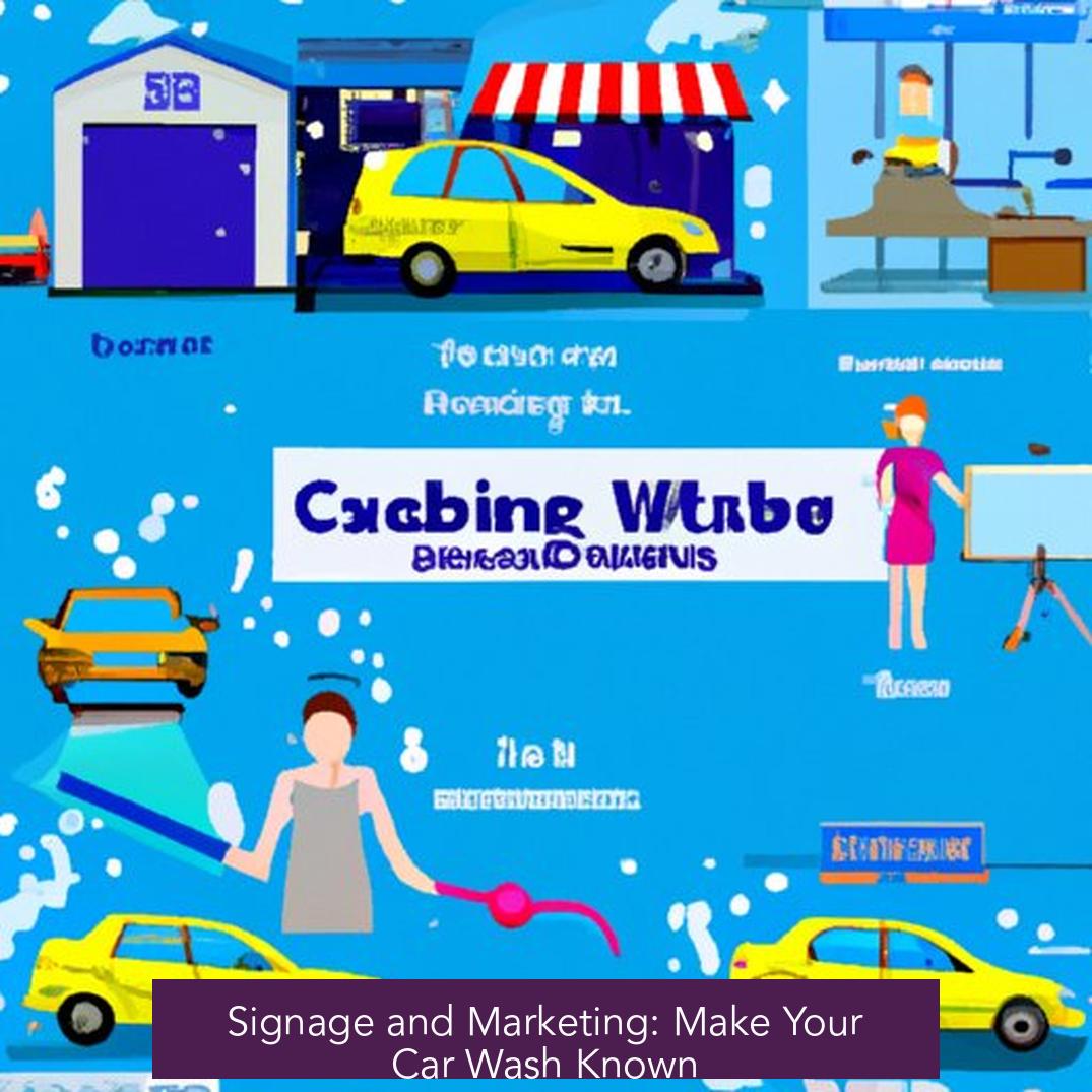 Signage and Marketing: Make Your Car Wash Known