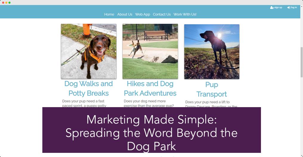 Marketing Made Simple: Spreading the Word Beyond the Dog Park