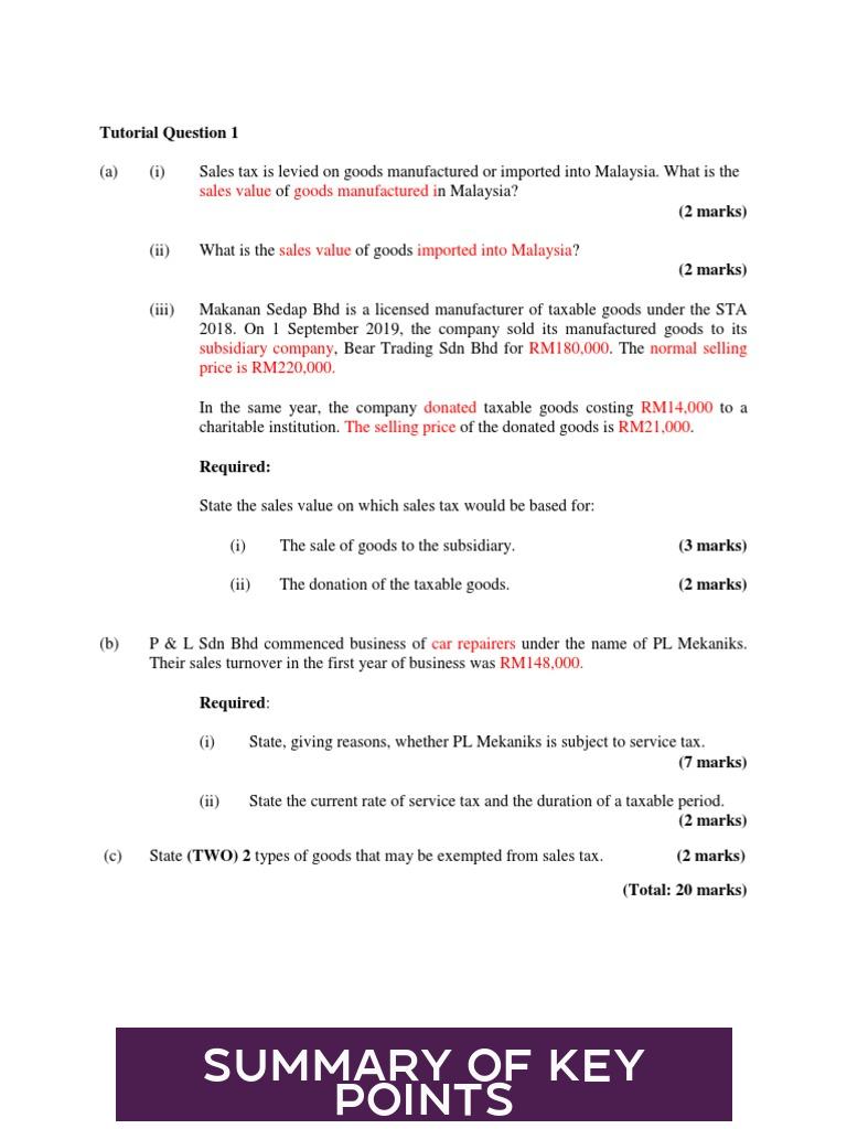 Summary of Key Points