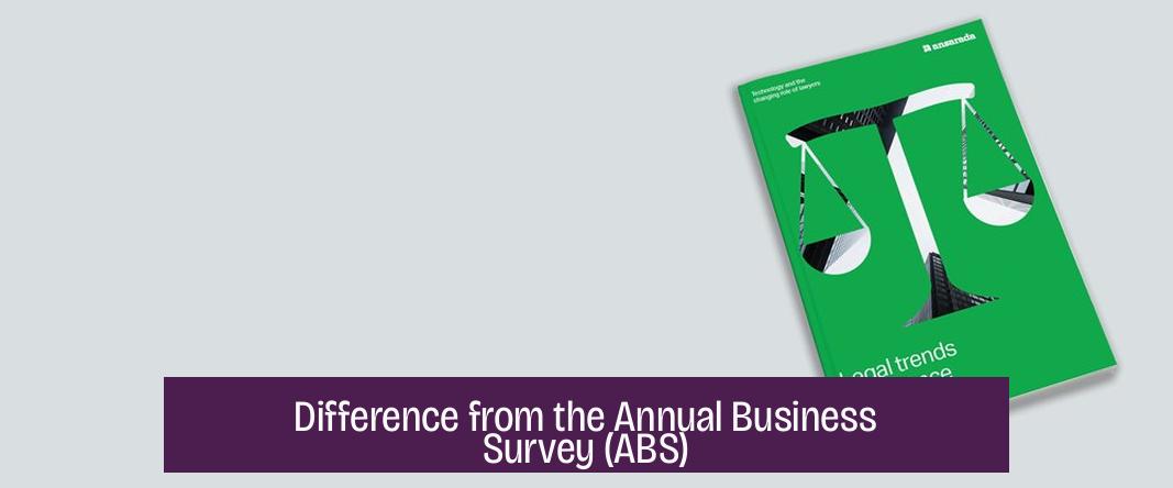 Difference from the Annual Business Survey (ABS)