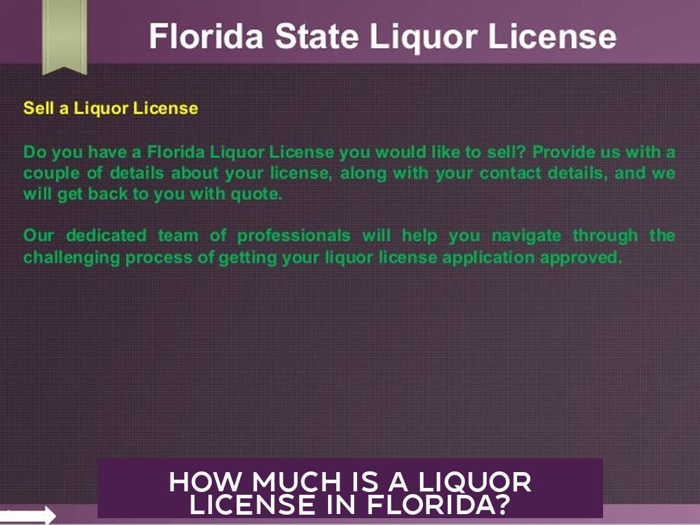 How Much Is a Liquor License in Florida?