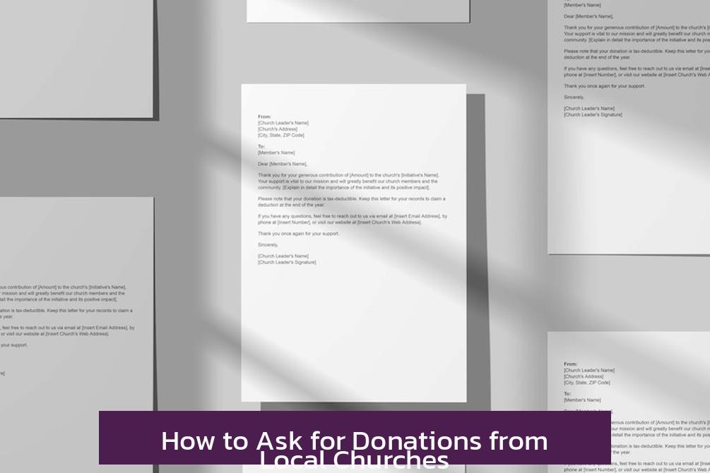 How to Ask for Donations from Local Churches