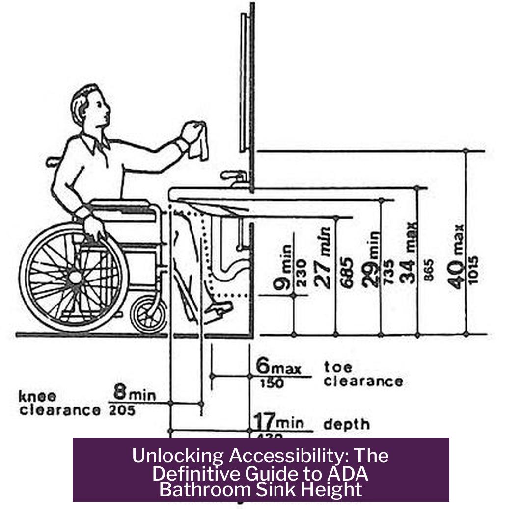 Unlocking Accessibility: The Definitive Guide to ADA Bathroom Sink Height