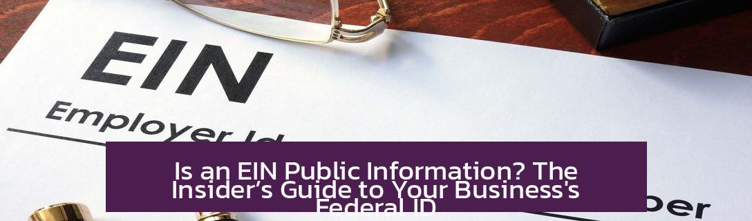 Is an EIN Public Information? The Insider’s Guide to Your Business's Federal ID