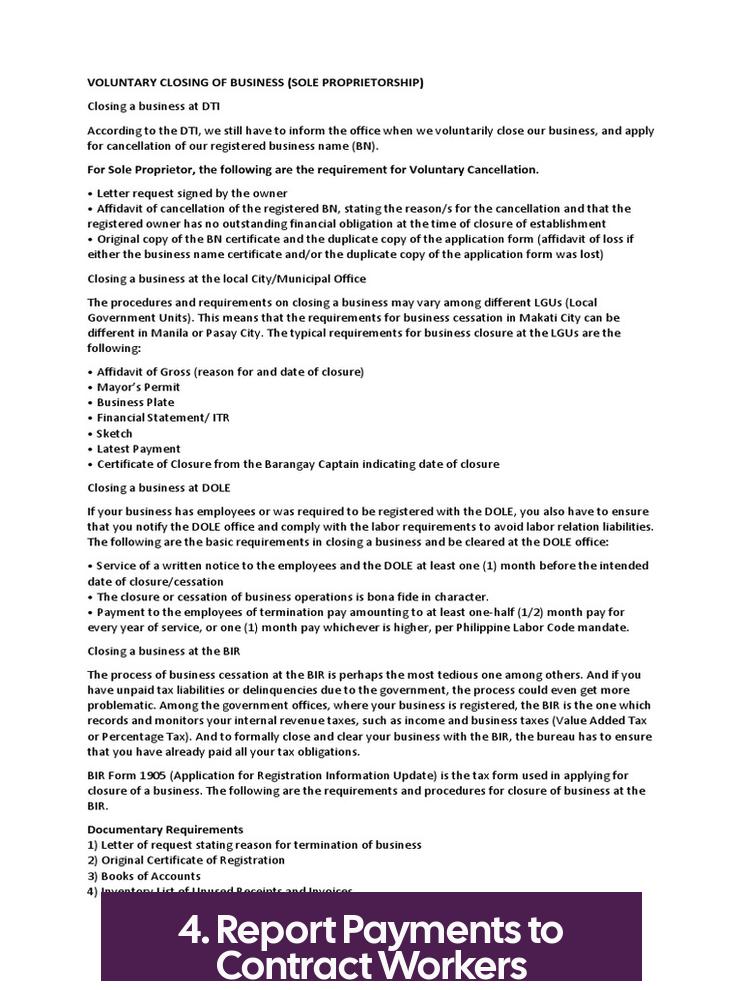 4. Report Payments to Contract Workers