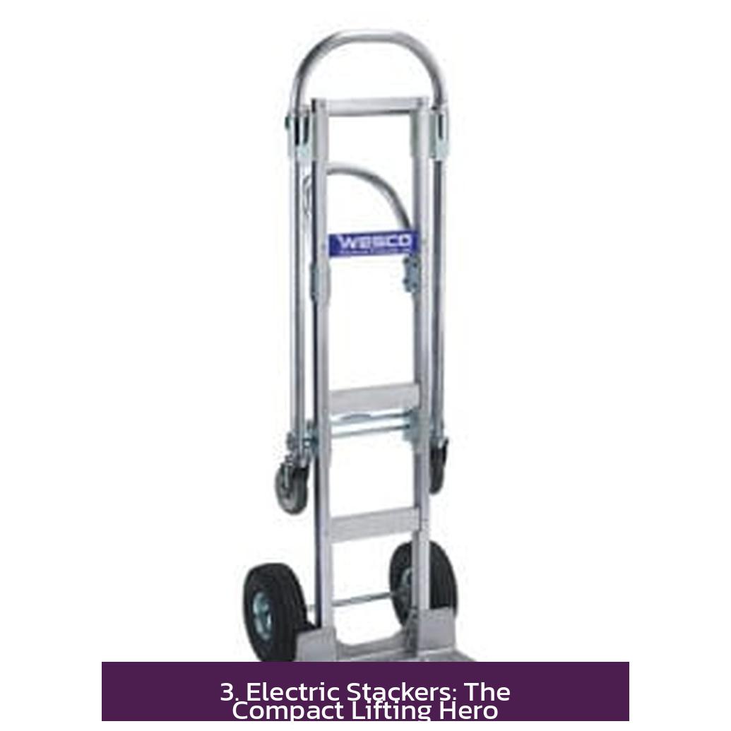 3. Electric Stackers: The Compact Lifting Hero