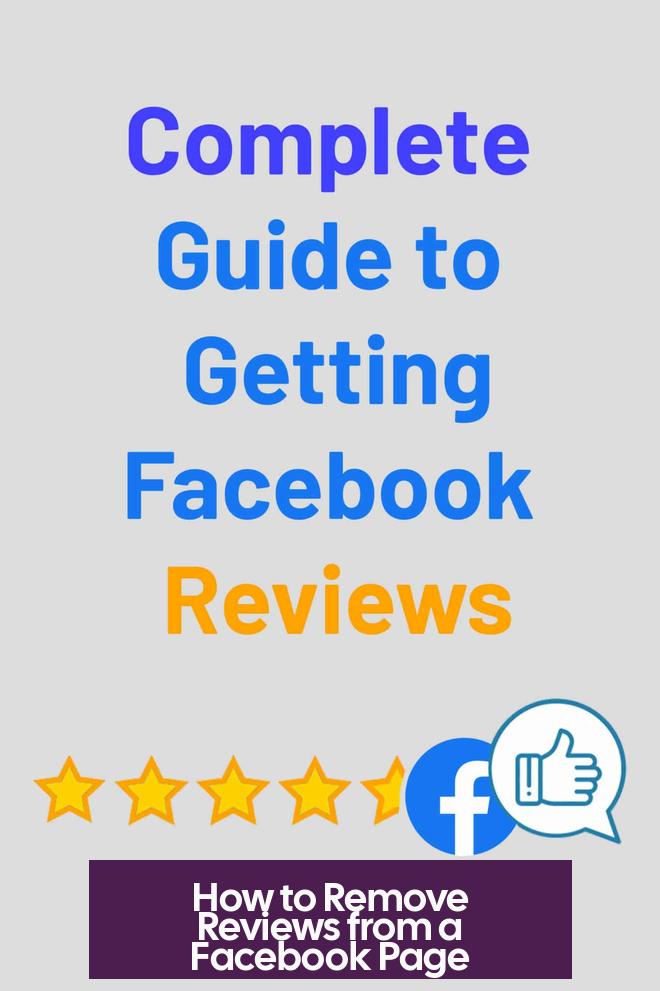 How to Remove Reviews from a Facebook Page