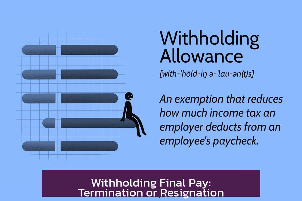 Withholding Final Pay: Termination or Resignation