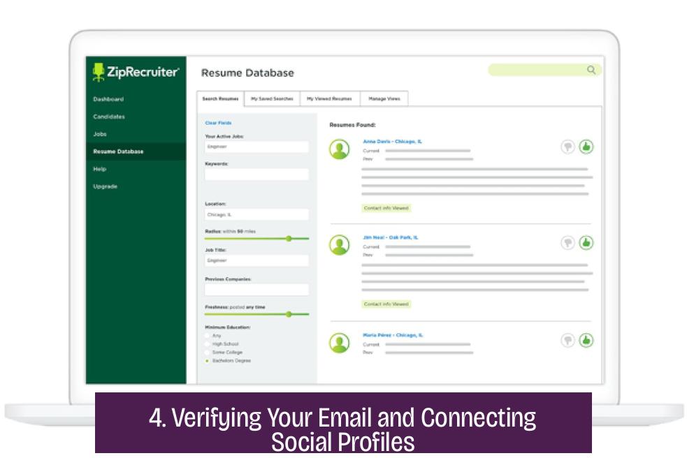 4. Verifying Your Email and Connecting Social Profiles