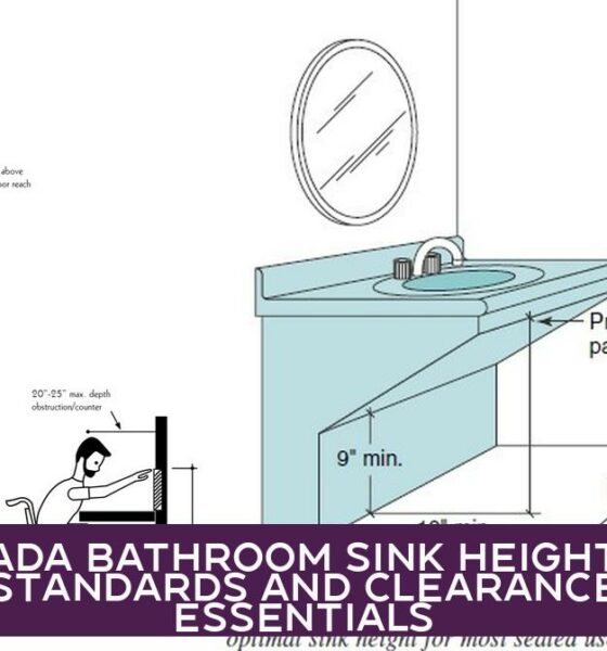 ADA Bathroom Sink Height Standards and Clearance Essentials